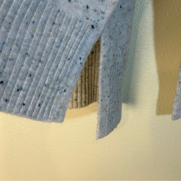 Loft Mock Turtleneck Confetti Long Sleeve Pullover Sweater Size XS Raw Seams New - Picture 9 of 11